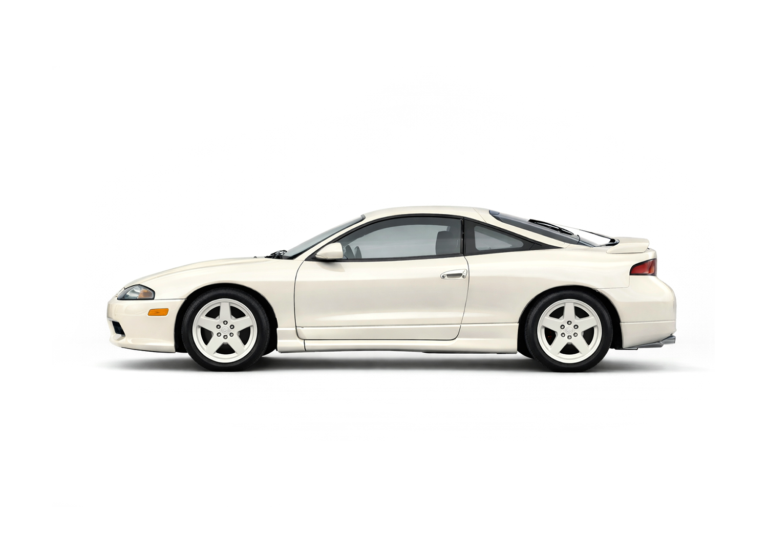TM-Cars-Old English White-1994 Mitsubishi Eclipse